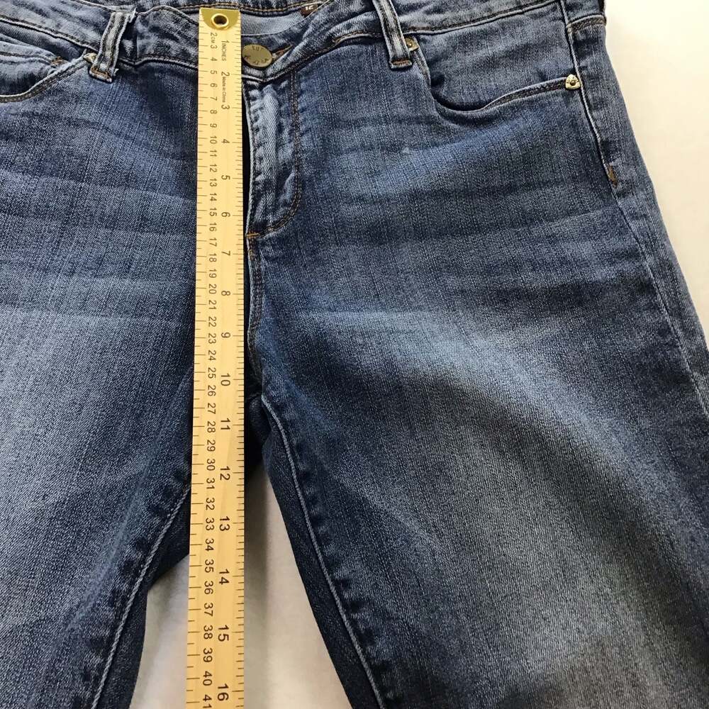 Kut from the Kloth Reese Ankle Straight Leg Jeans Frayed Hem Size 12 - Picture 5 of 13